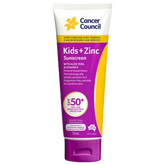 Aero Healthcare CANCER COUNCIL SPF50+ Kids+Zinc Sunscreen Tube 75mL (Carton of 36 Tube/1)